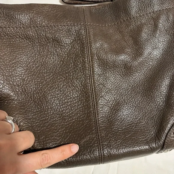 Coach Carly Brown Leather Bag - Picture 6 of 17